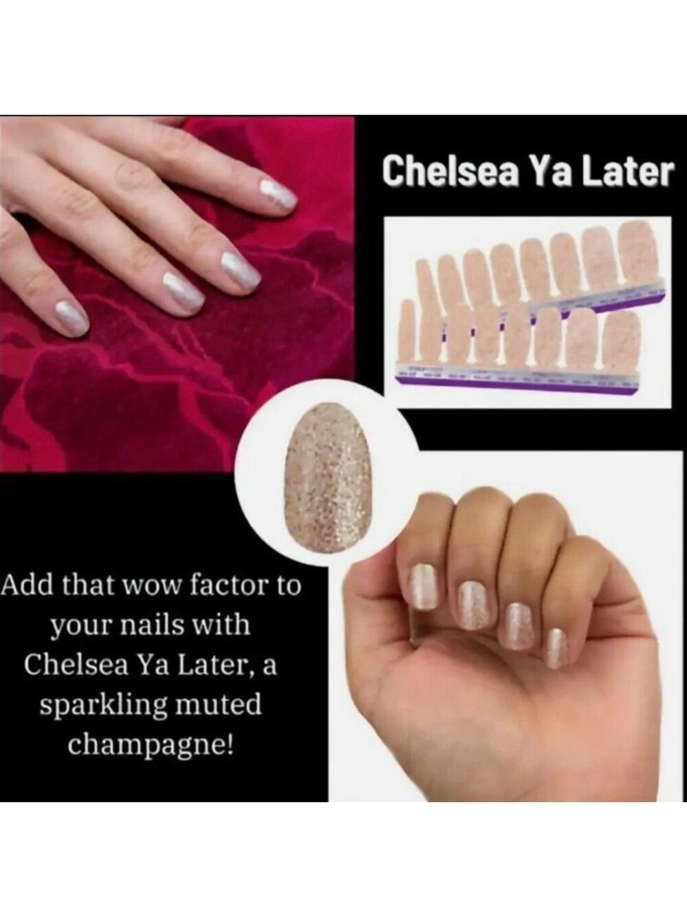 Color Street CHELSEA YA LATER  COLOR  STREET NAIL STRIPS